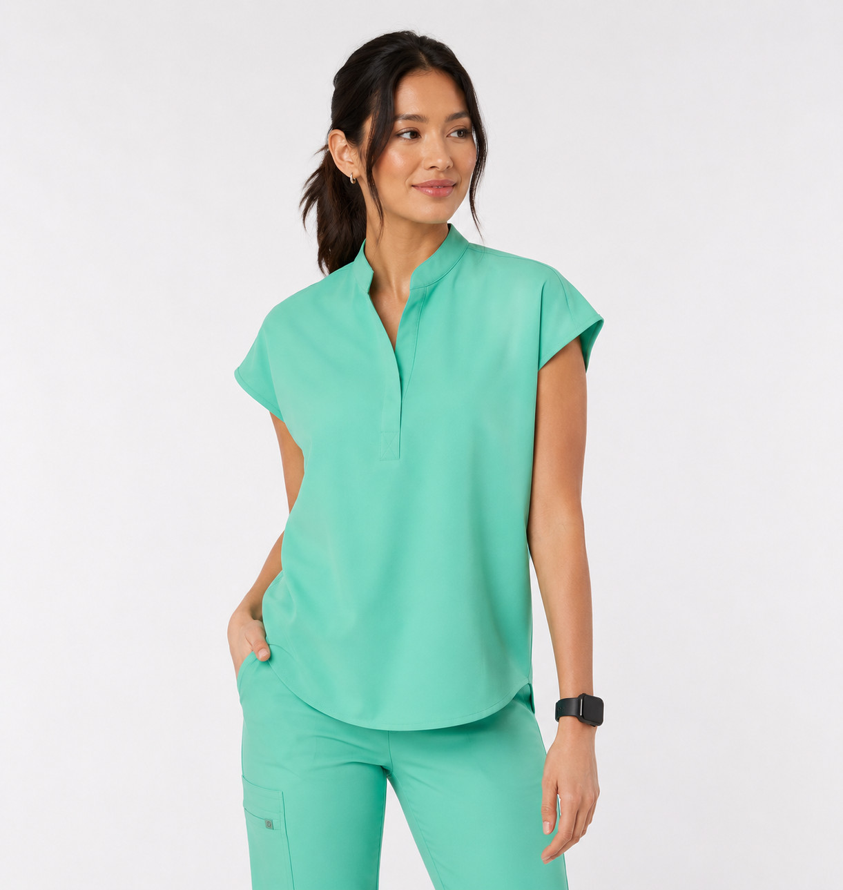 FIGS Rafaela Oversized Scrub Top XS Surgical Green Limited Edition Medical Core