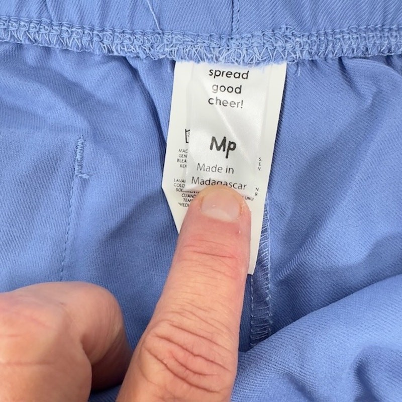NEW Wonder Tech Scrub Pants Drawstring Bootcut Relaxed Fit Blue Womens MP