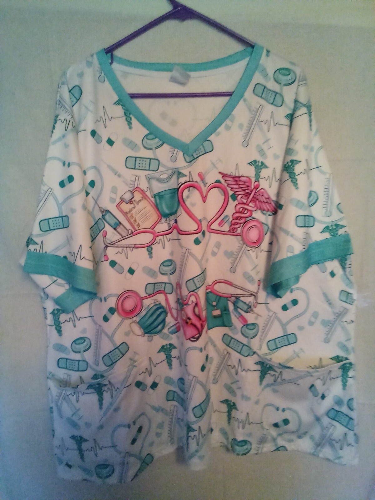 plus size scrub tops Nurse items.