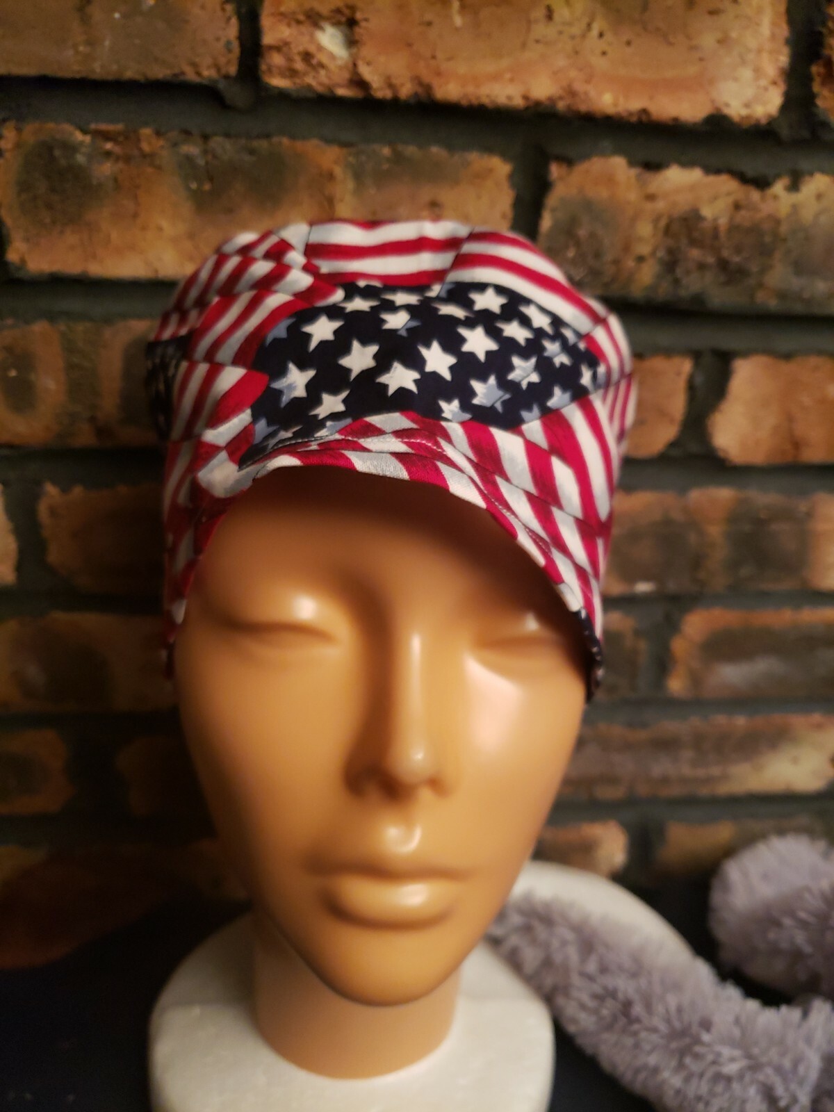 Patriot Red White and Blue Handmade SURGICAL SCRUB CAPS