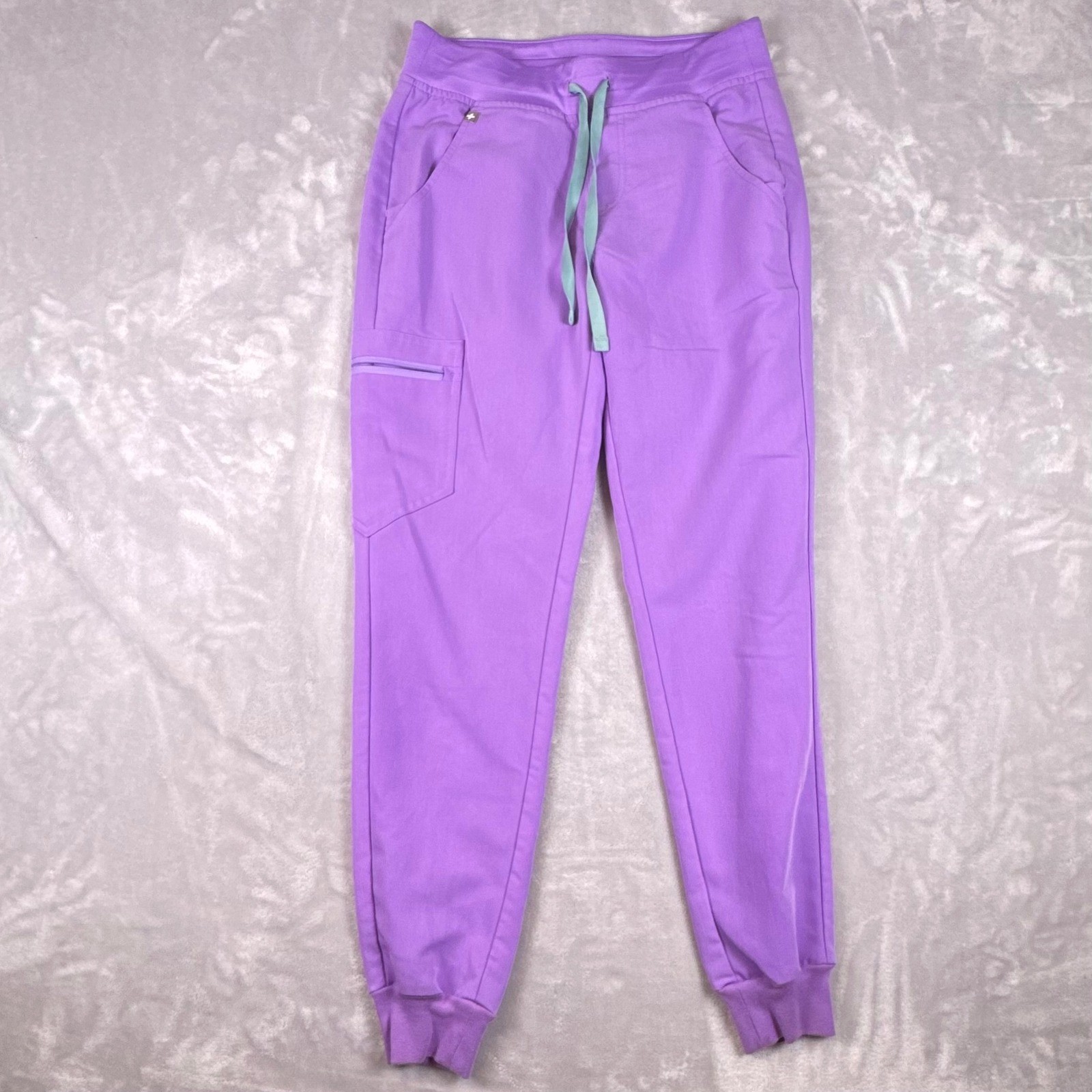 FIGS Technical Collection Purple Scrub Set Sleeveless Top & Jogger Womens S*