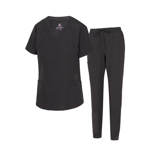 NATURAL UNIFORMS 8500 WOMENS SCRUB SET JOGGER STRETCH XS – 3XL MULTIPLE COLORS