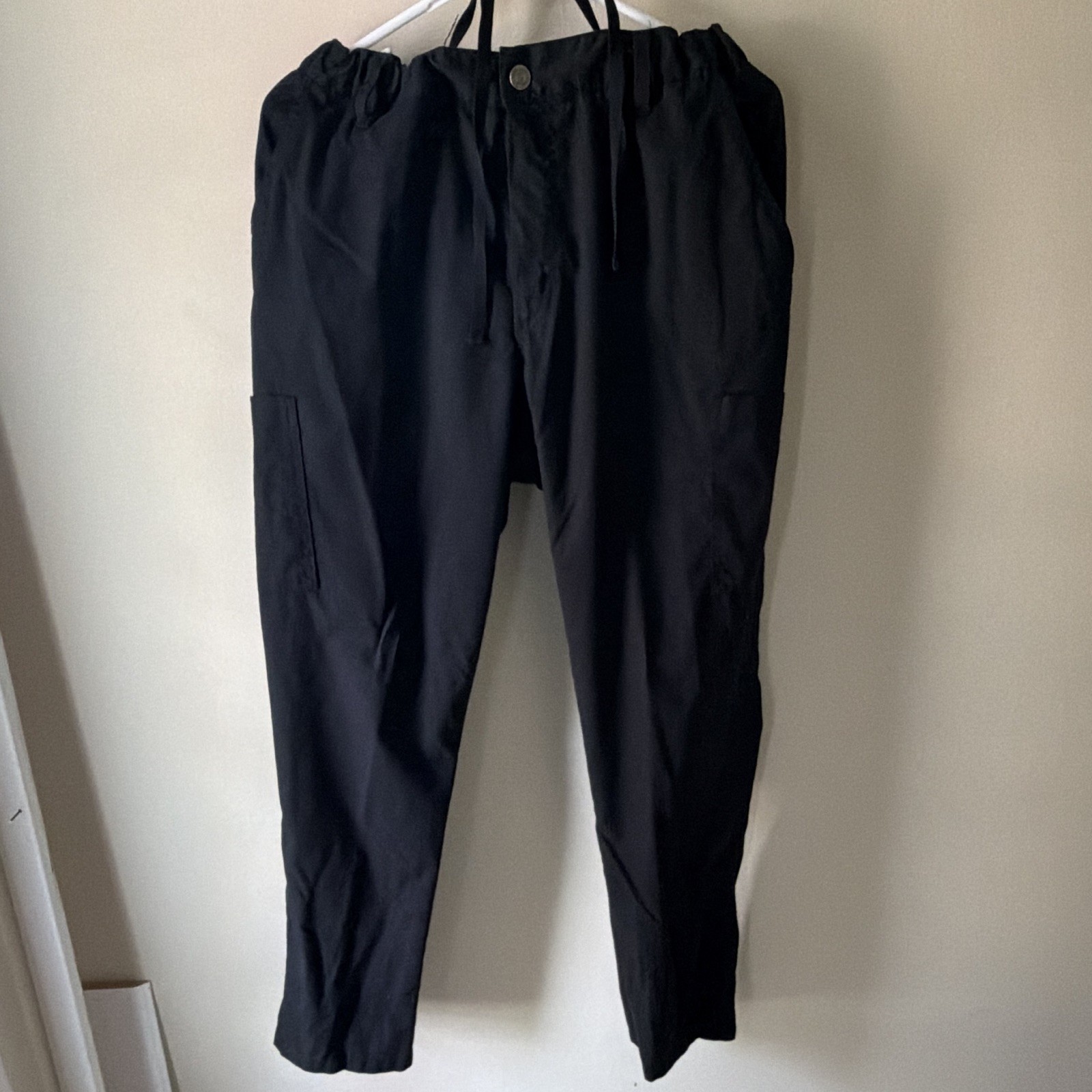 Advantage Men’s Medical Scrub Pants Black Size M Solid Polyester/Rayon/Spandex