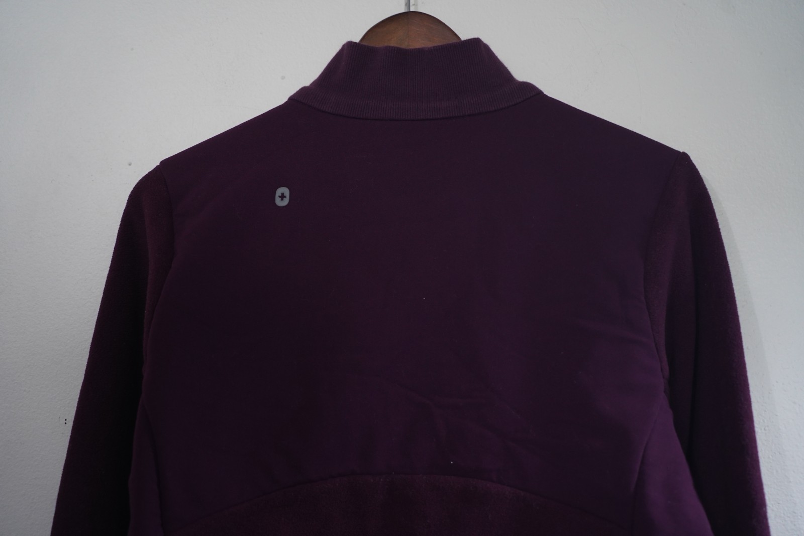 FIGS Size Medium Fleece Jacket Purple Full Zip Warm Medical Scrub Women