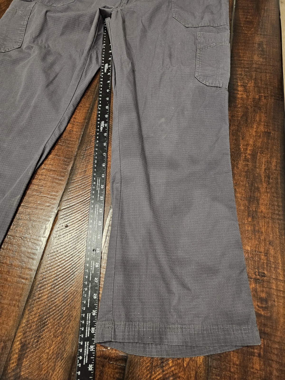 Carhartt Scrub Pants Mens Size 2XL Dark Gray Ripstop Cargo C54108 Elastic Waist