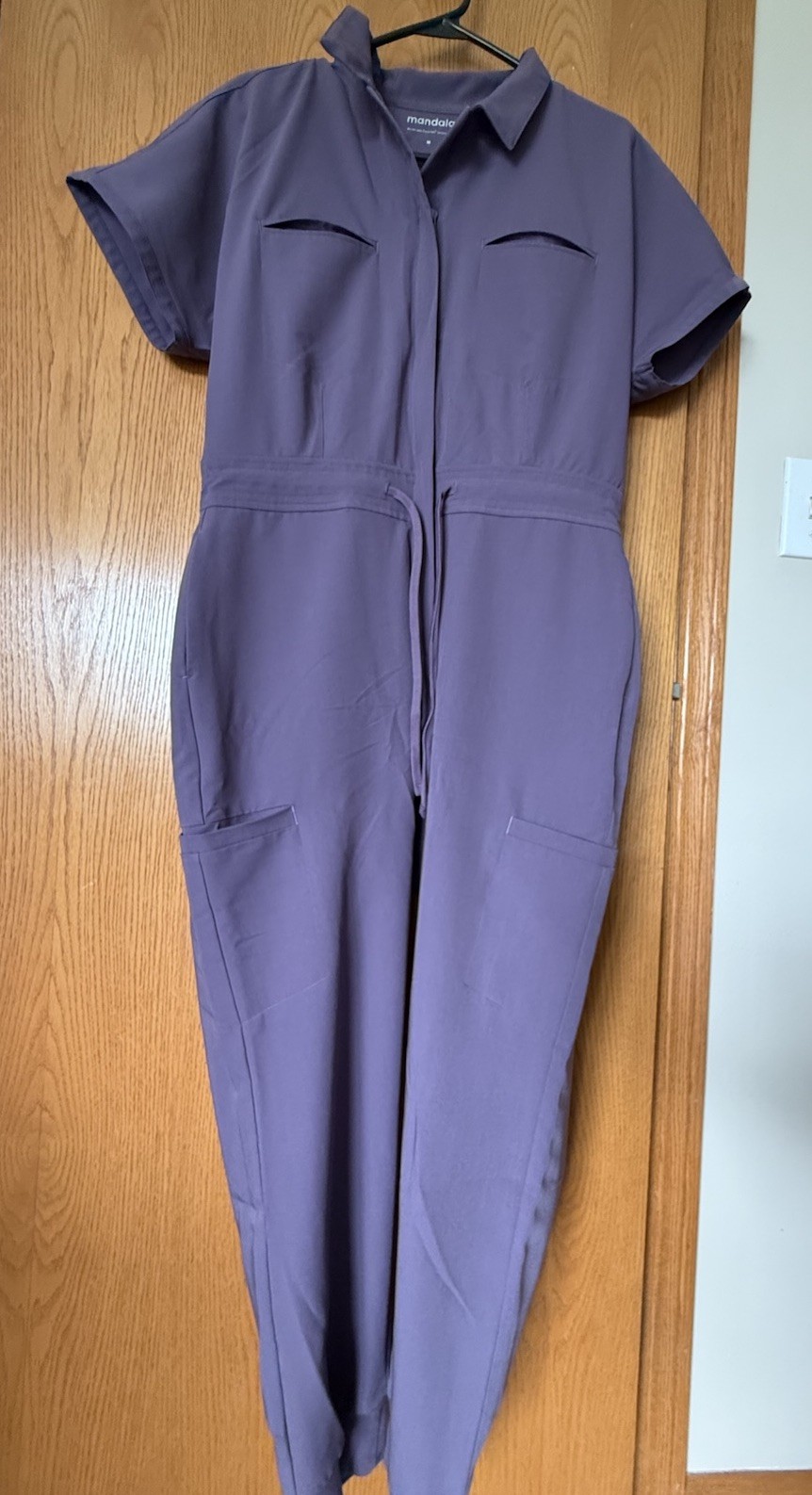 Dewberry Purple~ Mandala Scrubs Women’s Jogger Jumpsuit~Sz MED/Reg Length