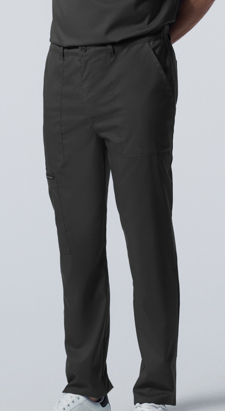 1 Pair Landau ProFlex Men’s Zip Fly Cargo Scrub Pants Black LB408 Medium Regular