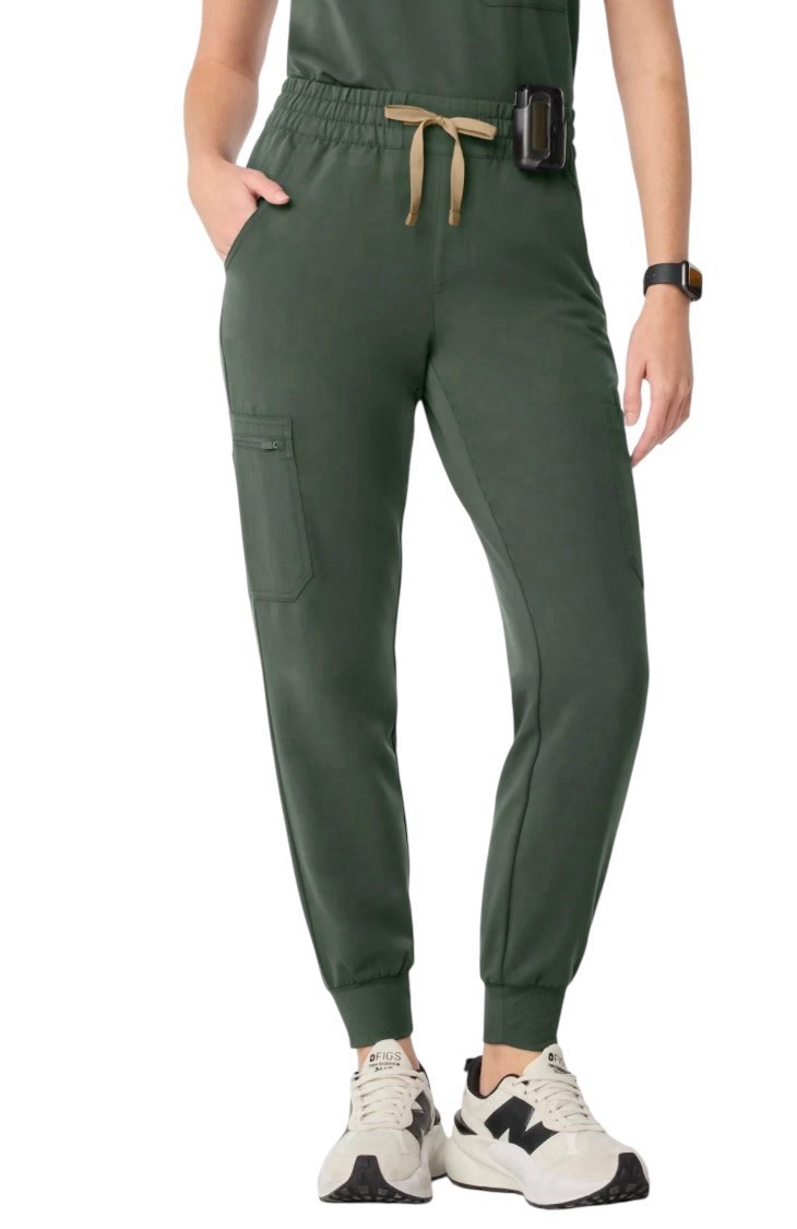 Figs Zamora Scrub Pants Women’s XS Moss Green Uman Relaxed Fit Joggers Medical✅
