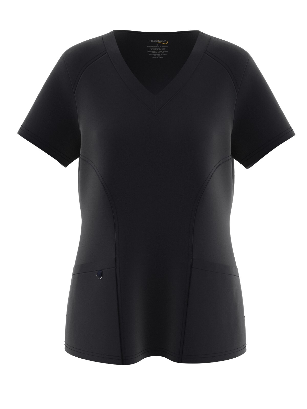 Four Way Solid Stretch Scrub Uniform V- Neck Top for Ladies 14 Colors