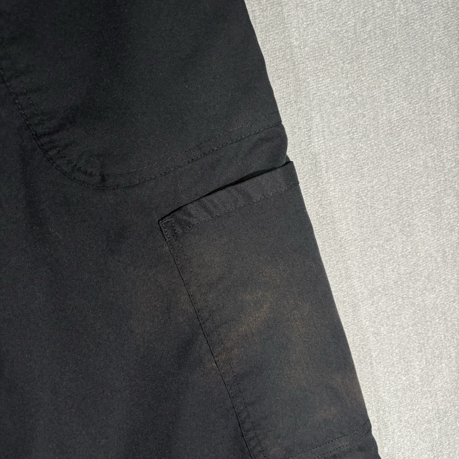 Cherokee Workwear WW120 Women’s Large Black Drawstring Cargo Scrub Pants Read