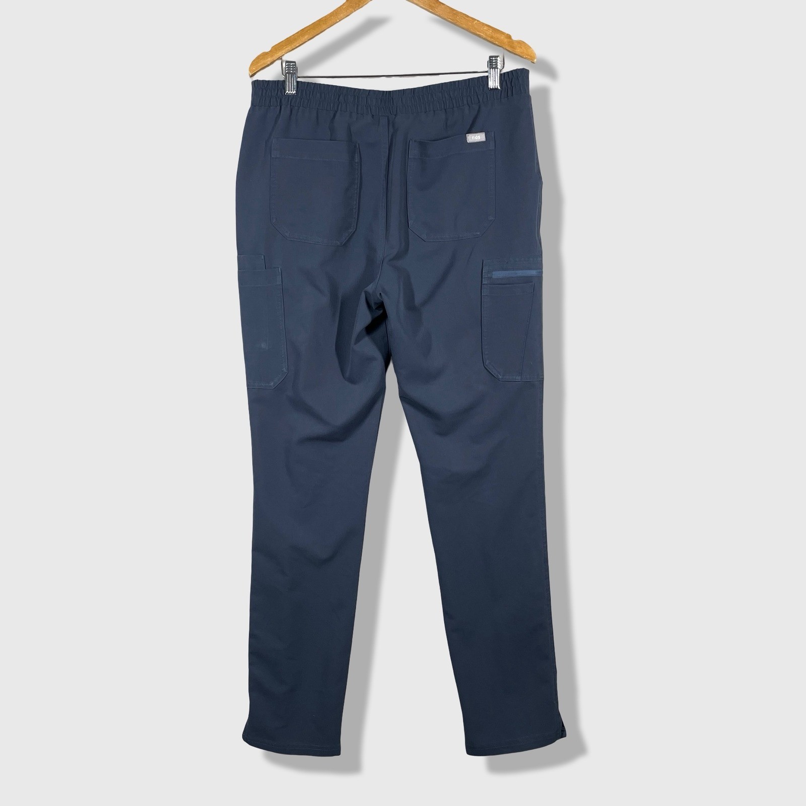 FIGS Yola Scrub Pants Womens M Tall Navy Blue Cargo Athletic Medical TW2000T