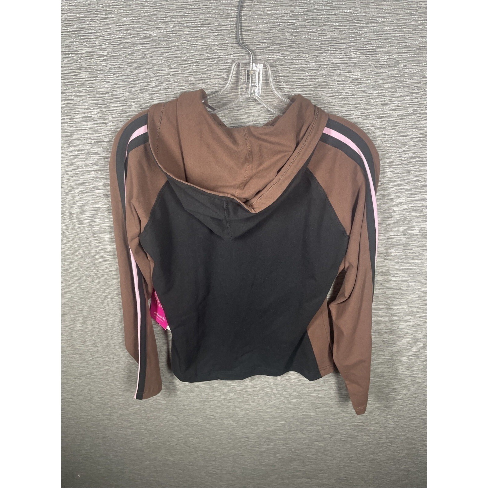 NEW Urbane Scrub Jacket Women’s Black And Brown Full Zip Sweatshirt Size Small
