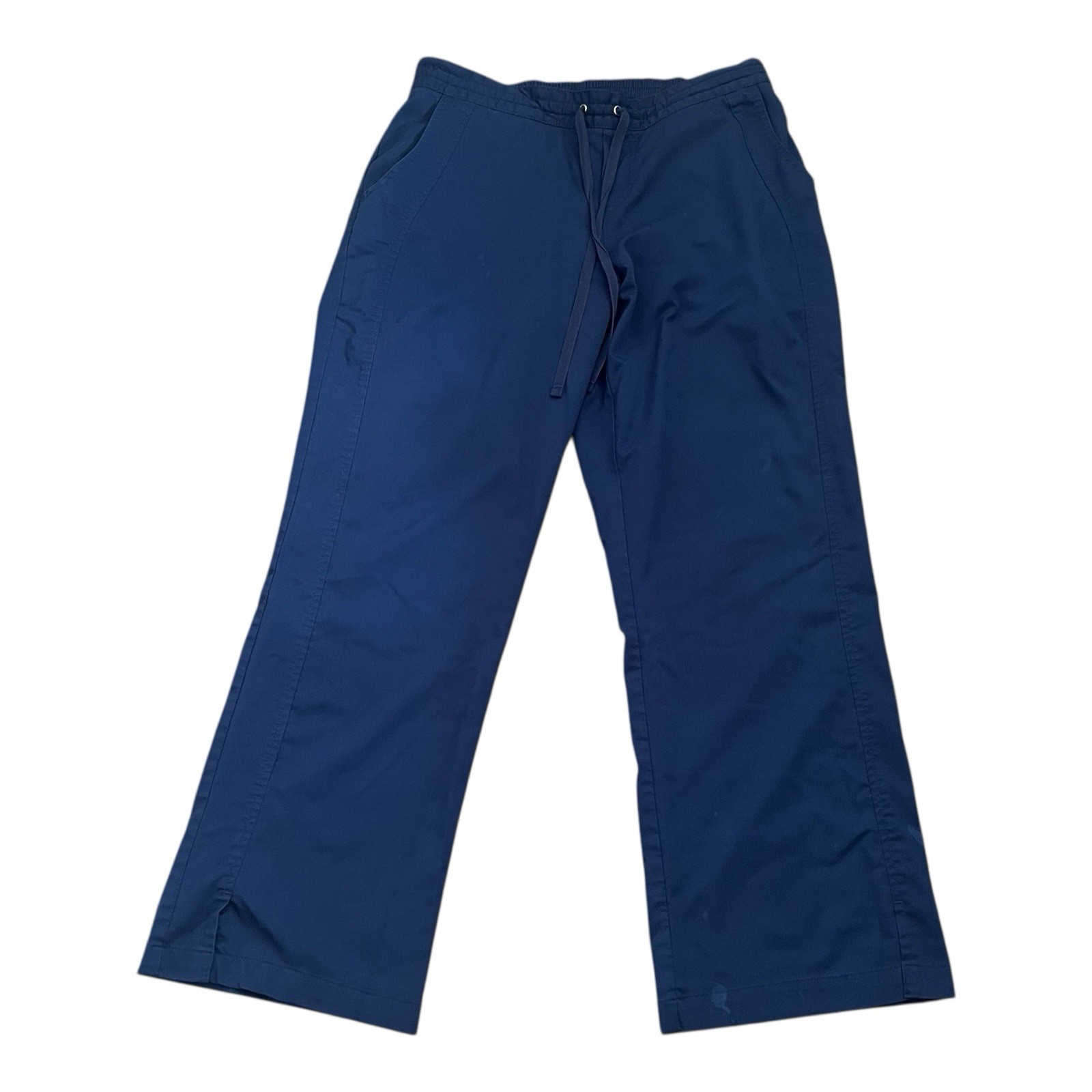 Women Medium Purple Label medical scrub pants deep rich blue/navy pockets String