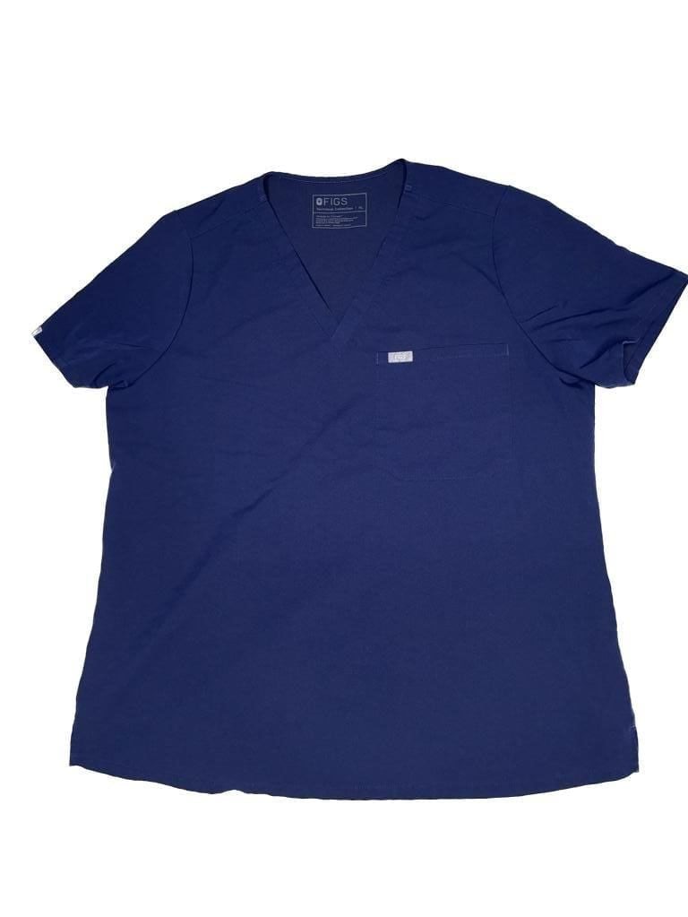 FIGS Catarina One-Pocket Scrub Top Navy Blue Size XL