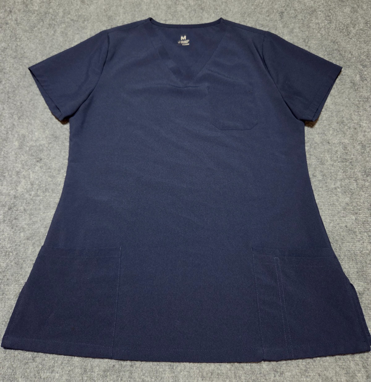 CozyFit 3 Pocket Medical Scrub Top Size Medium – Navy Blue
