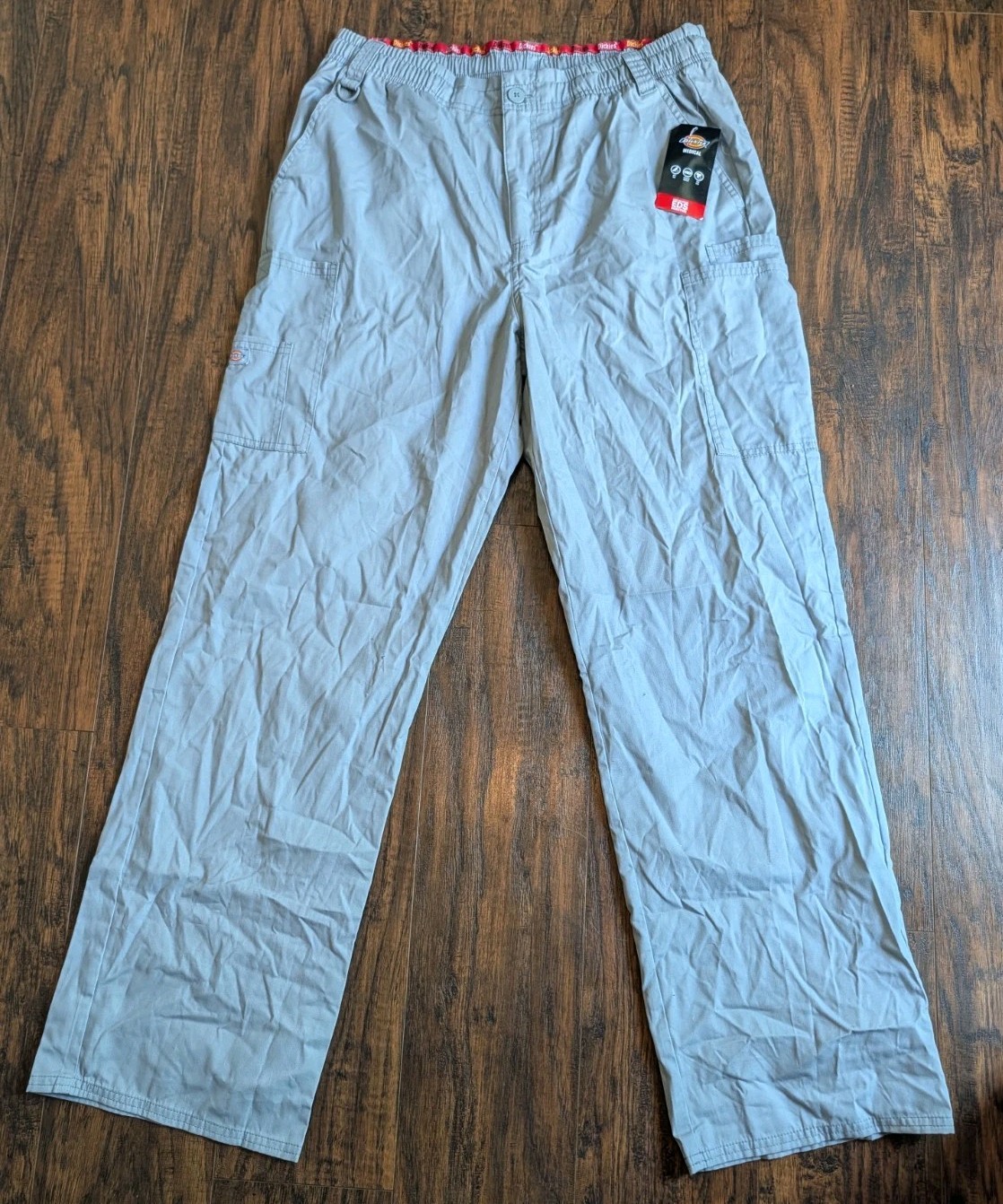 Scrubs Dickies Men’s Zip Fly Pull-On Pant 81006 GRWZ Gray Size M Medium NEW