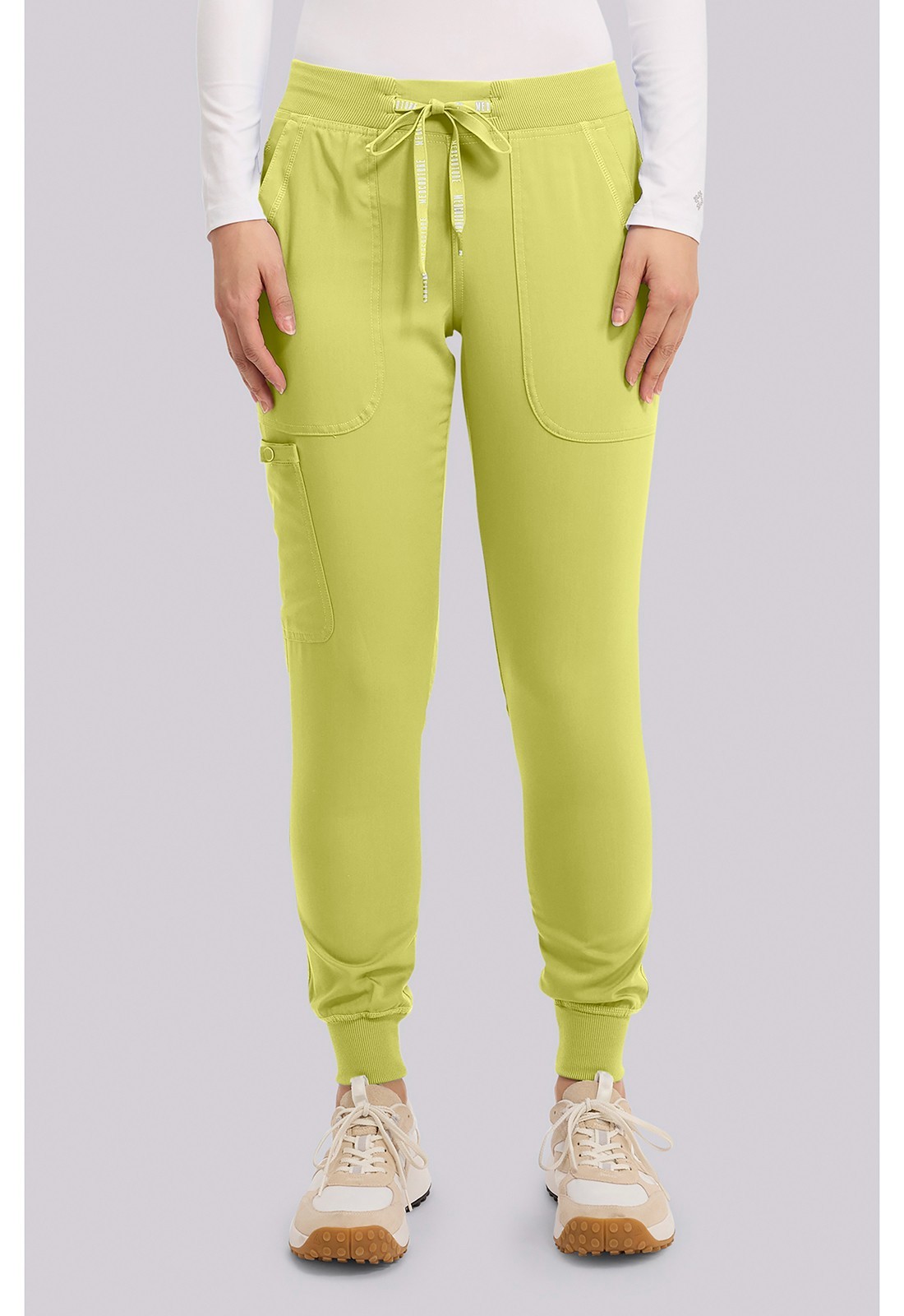 Med Couture Scrubs Women’s Jogger Yoga Pant MC7710 WSBI WASABI Free Ship
