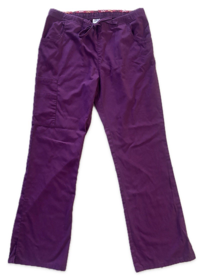 Dickies Scrub Pants Women Size Small Wine Color Medical Uniform Work Nurse