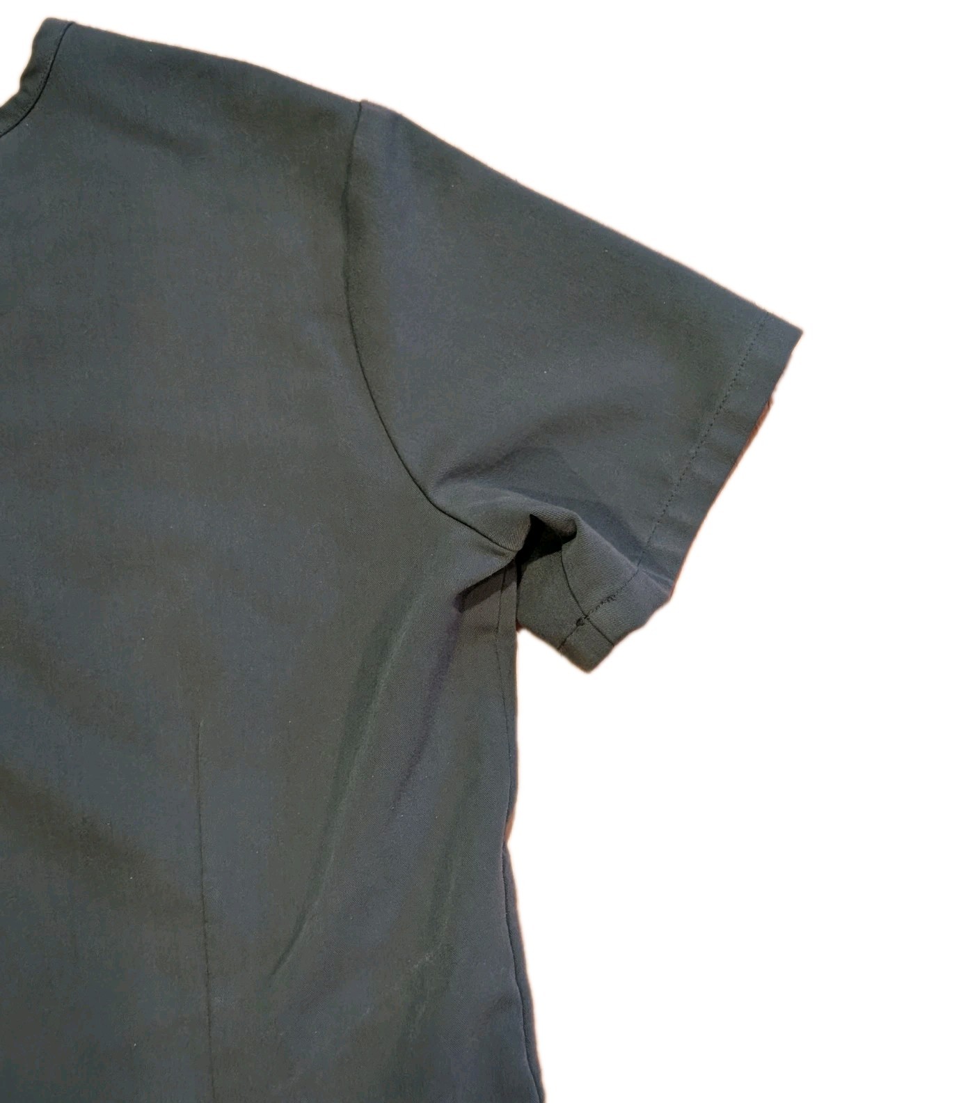 FIGS Womens XS Scrub Top Catarina Olive Green Moss Technical Collection Short Sl