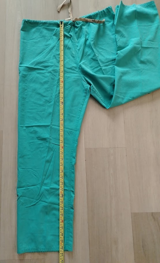 Fashion Seal Healthcare Green Scrub Pants Size M Drawstring Waist Vintage