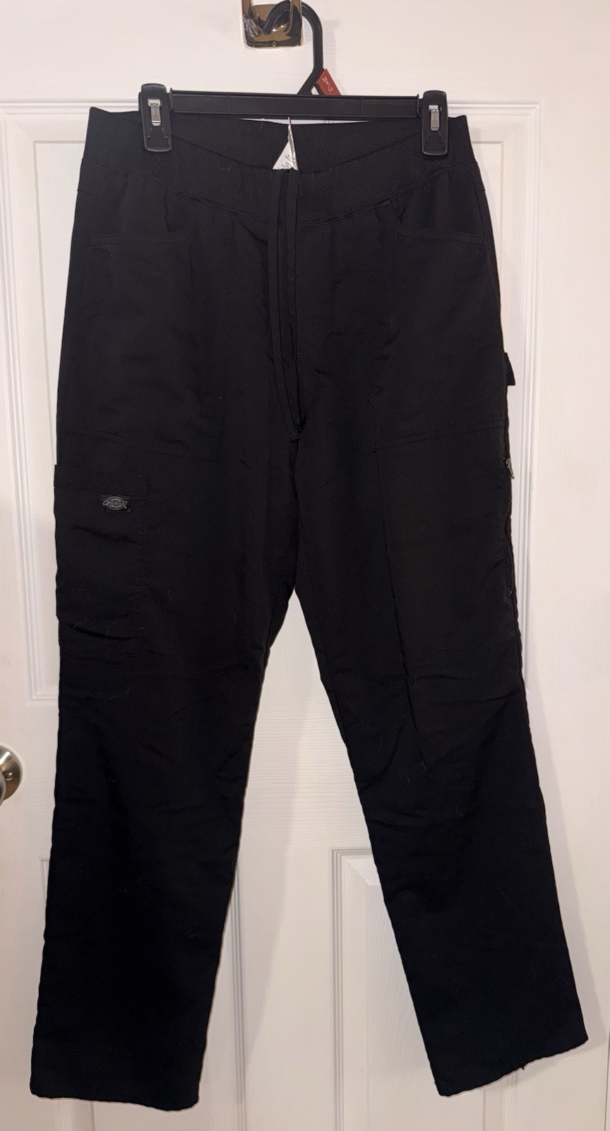 Dickies DK135 Black Solid Medical Scrub Pants Size M, regular length