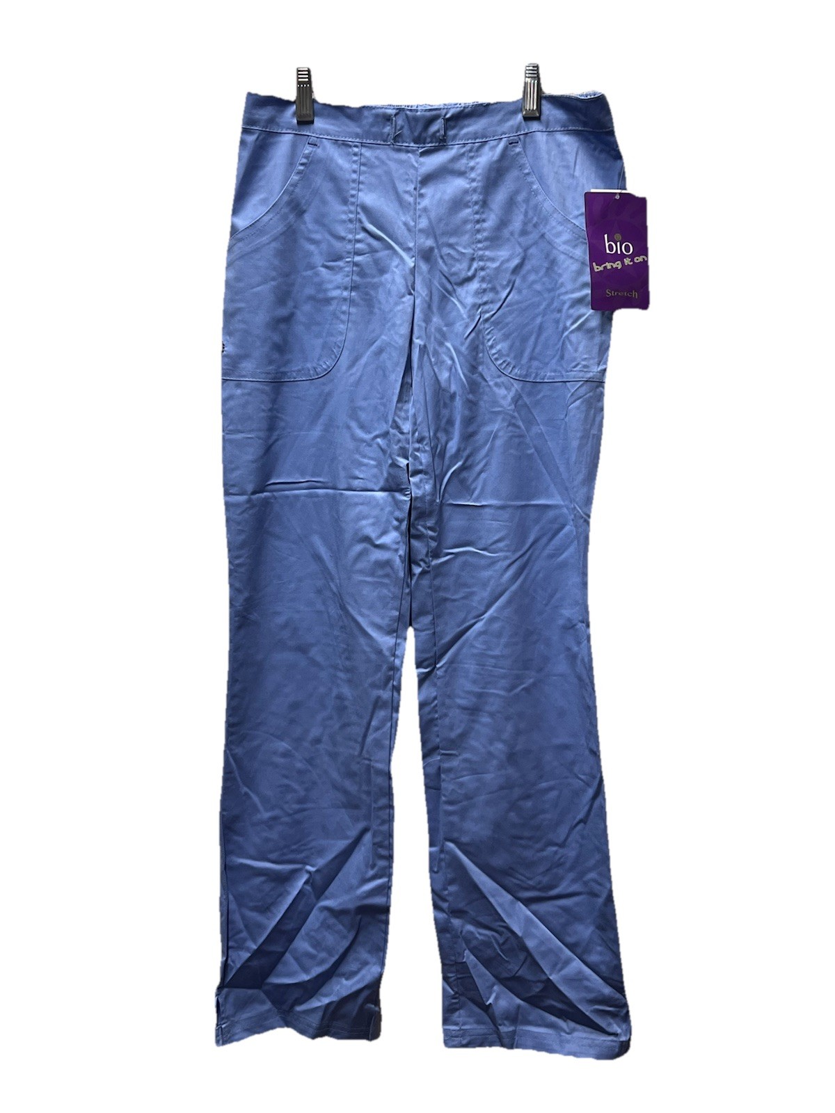 BIO Bring It On Ceil Blue Size XXS Petite Scrub Pants New