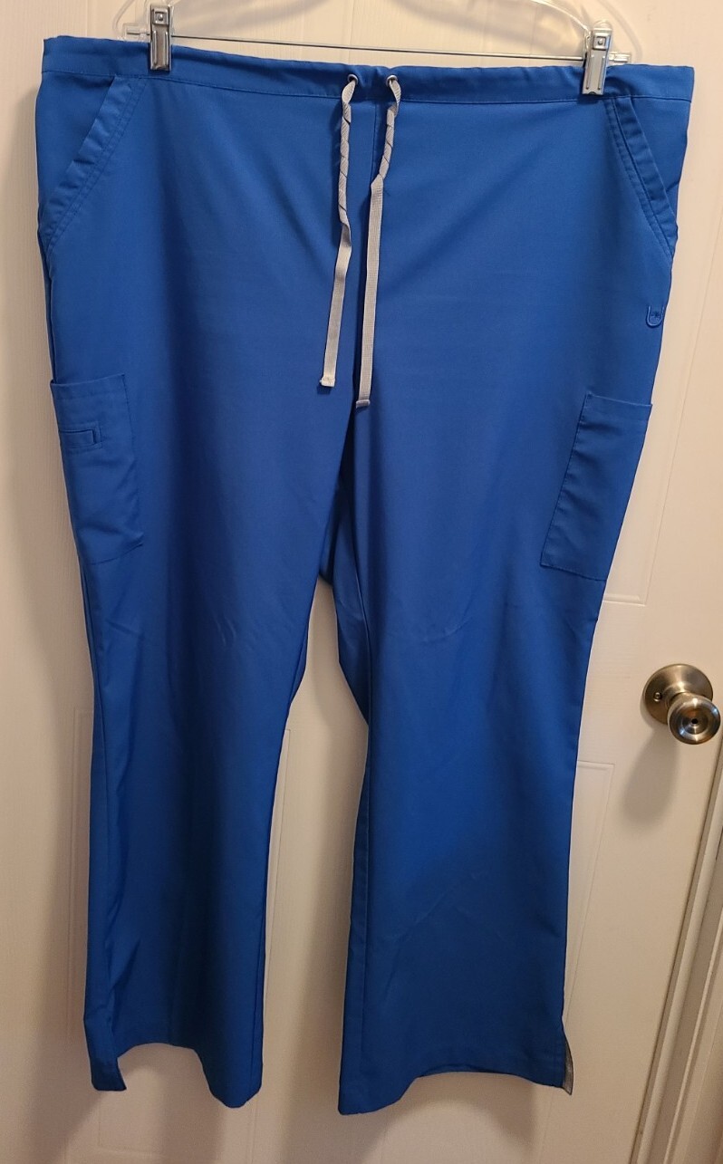 Urbane Performance Women’s Modern Fit Drawstring Scrub Pants Royal Blue 9312 PXL