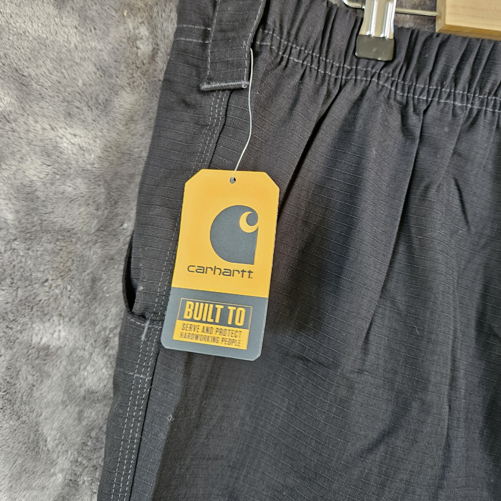 Carhartt Men’s 2XL Black Ripstop Cargo Pants NWT Workwear Utility
