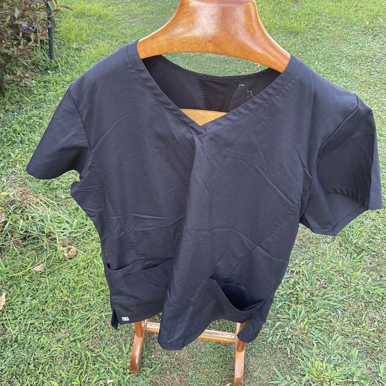 Eon By Maevn 2xl Womens Scrub Top With Mesh Back Panel