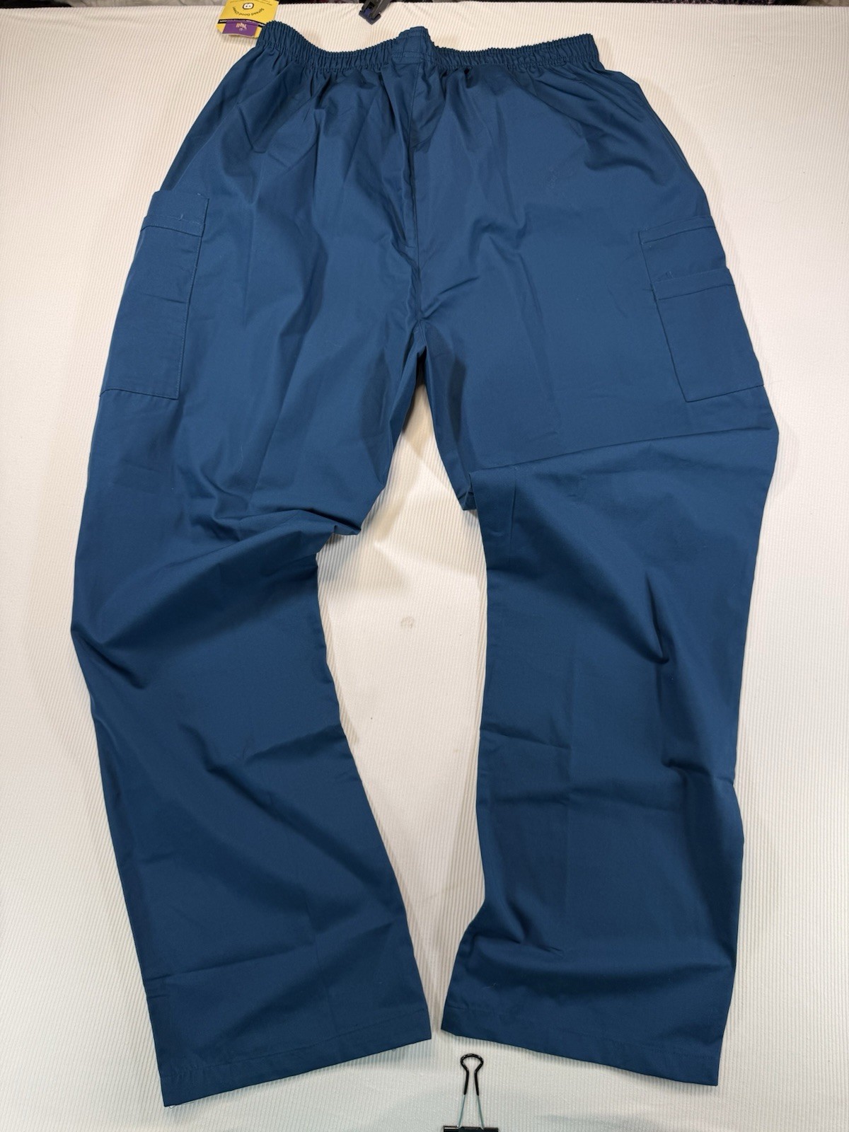Wonderwink Wonderwork Women Scrub Pants 2X 2XL Tall 2XT Blue True Plus Fit
