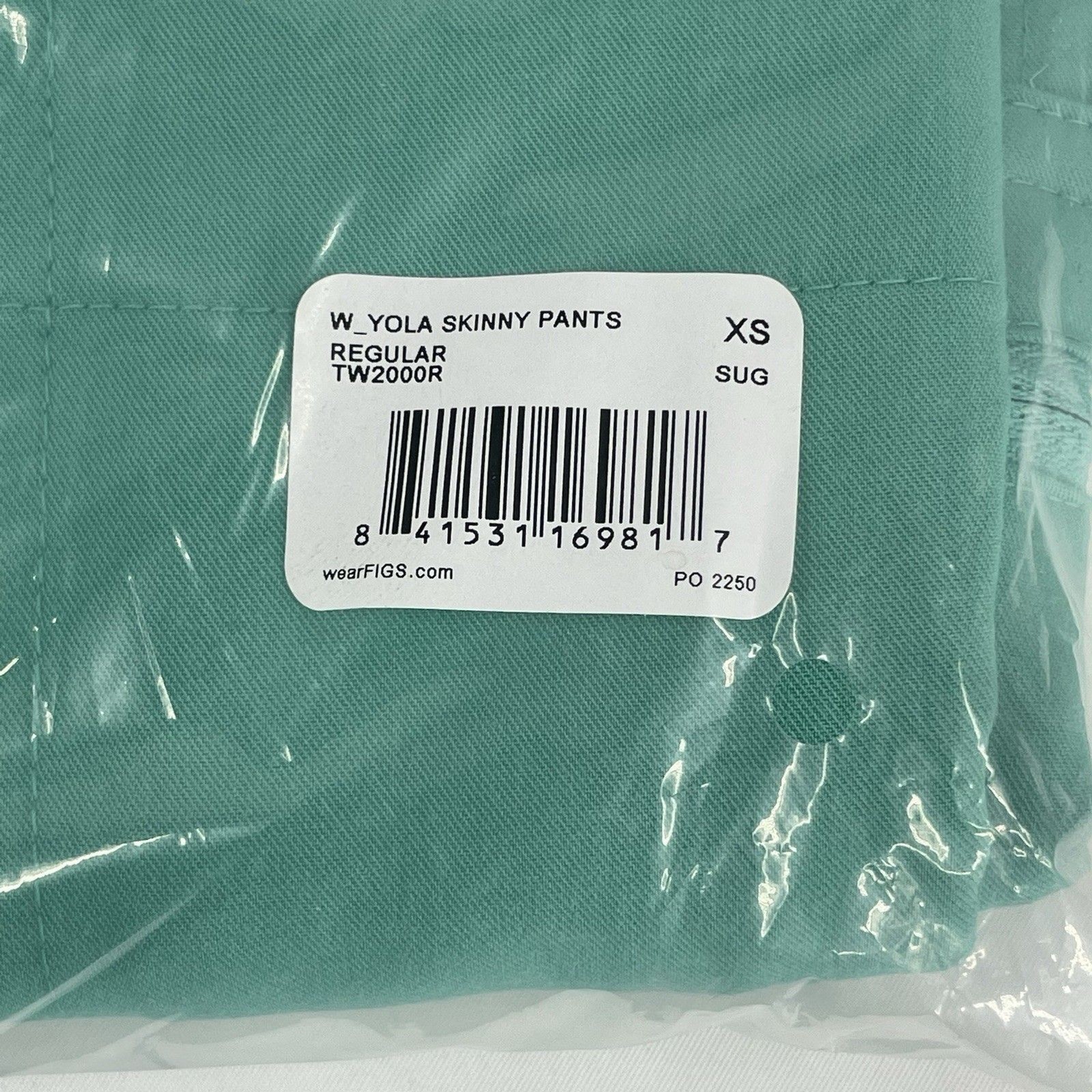FIGS Scrub Pants Women’s regular Yola skinny SURG GREEN XS medical nursing