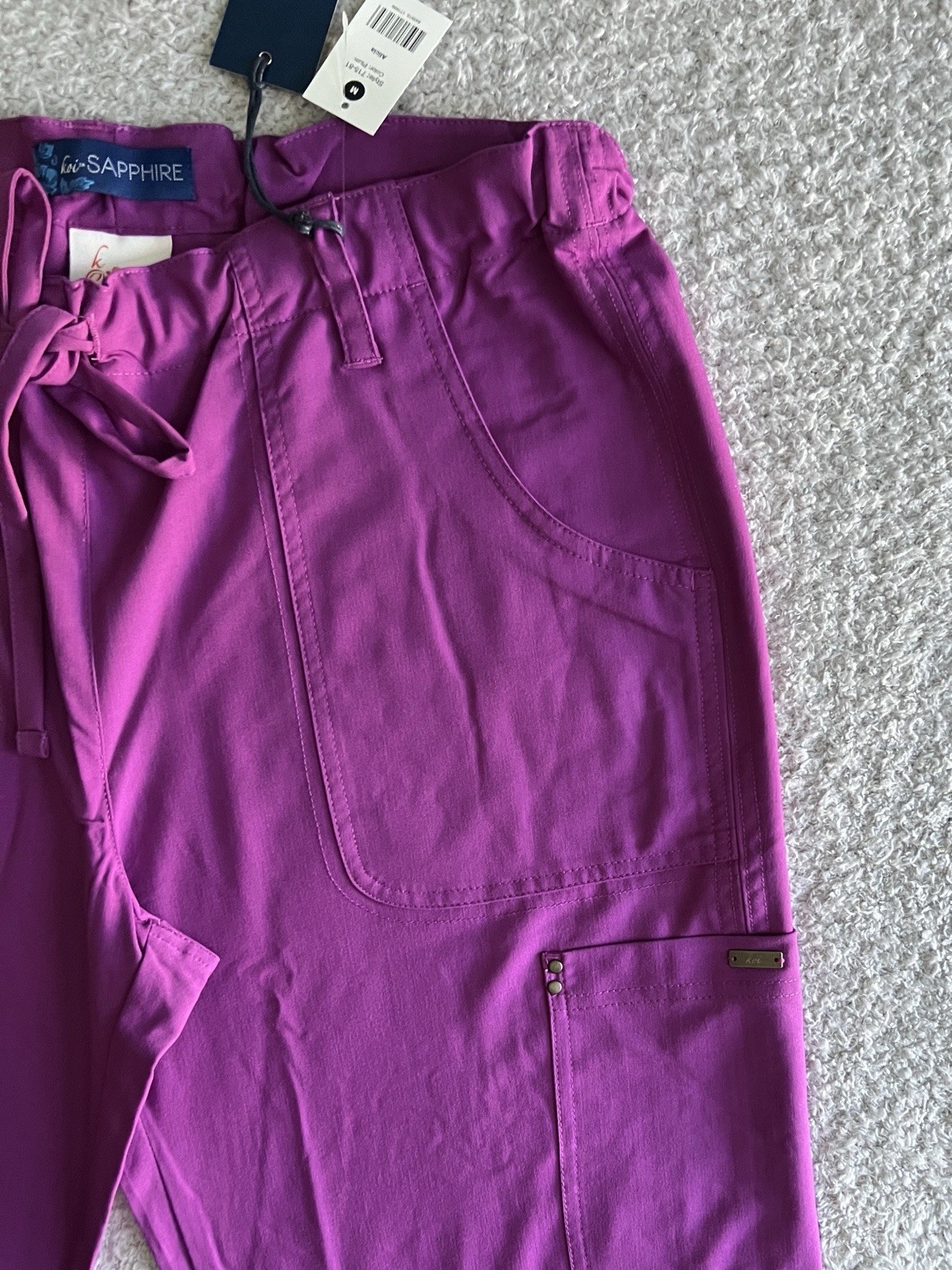 Koi Sapphire Scrub Pants Women’s Sz Medium Regular Plum Alicia Nursing Medical