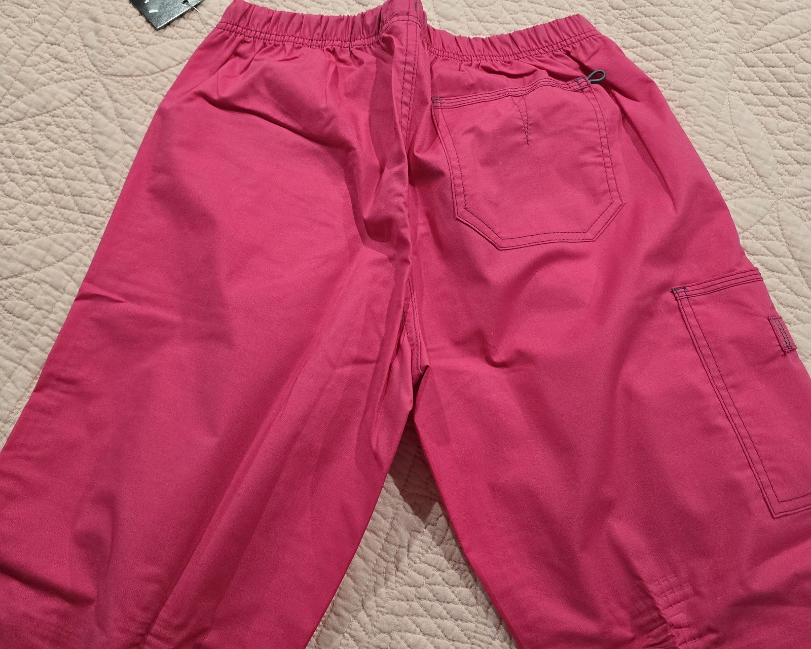 WonderWink WonderFlex 5108 Small PETITE Hot Pink Scrub Pant