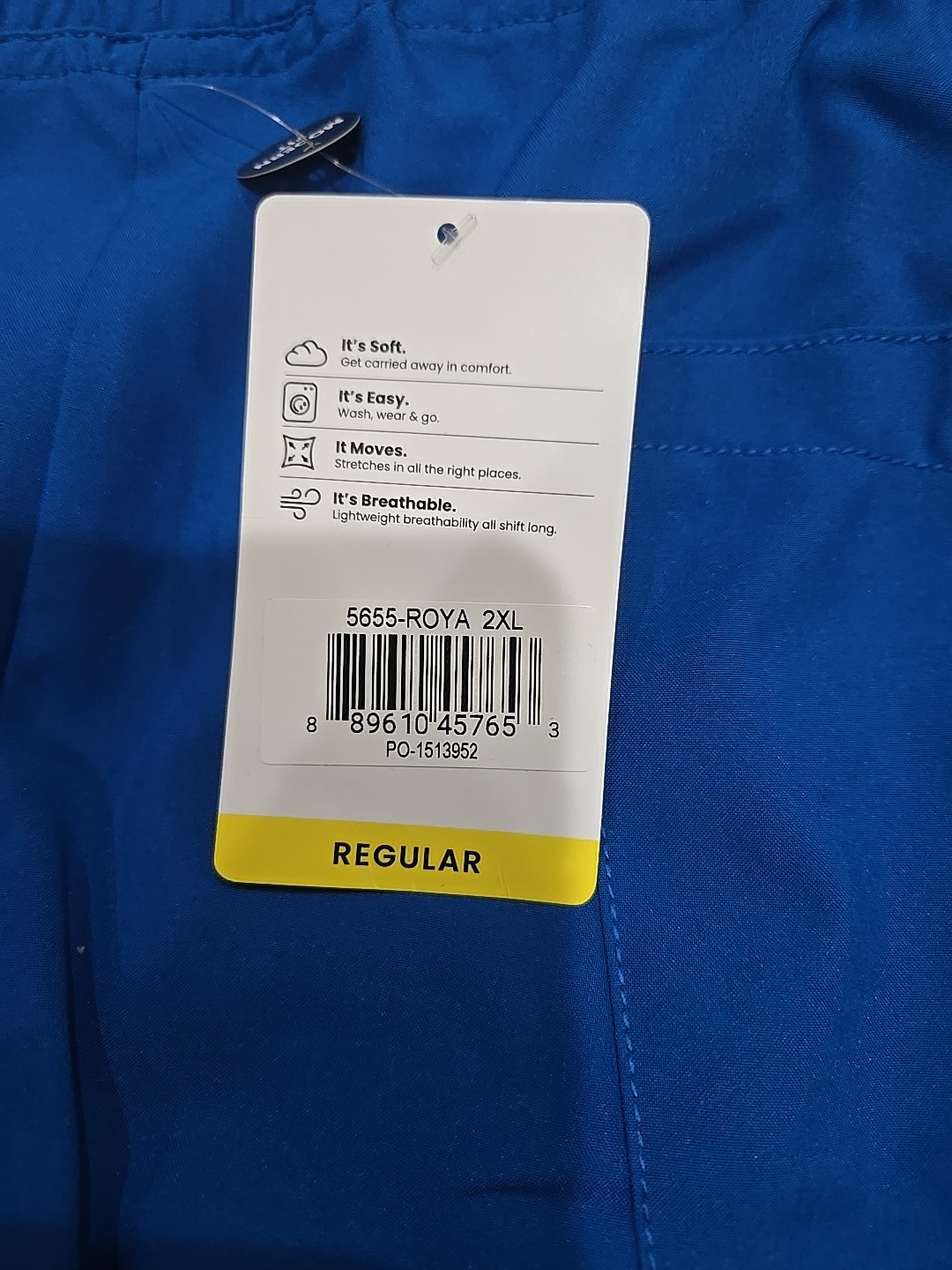 Wonder Wink W123 Men’s Scrub Pant #5655 Multiple Sizes (modern fit) Royal Blue