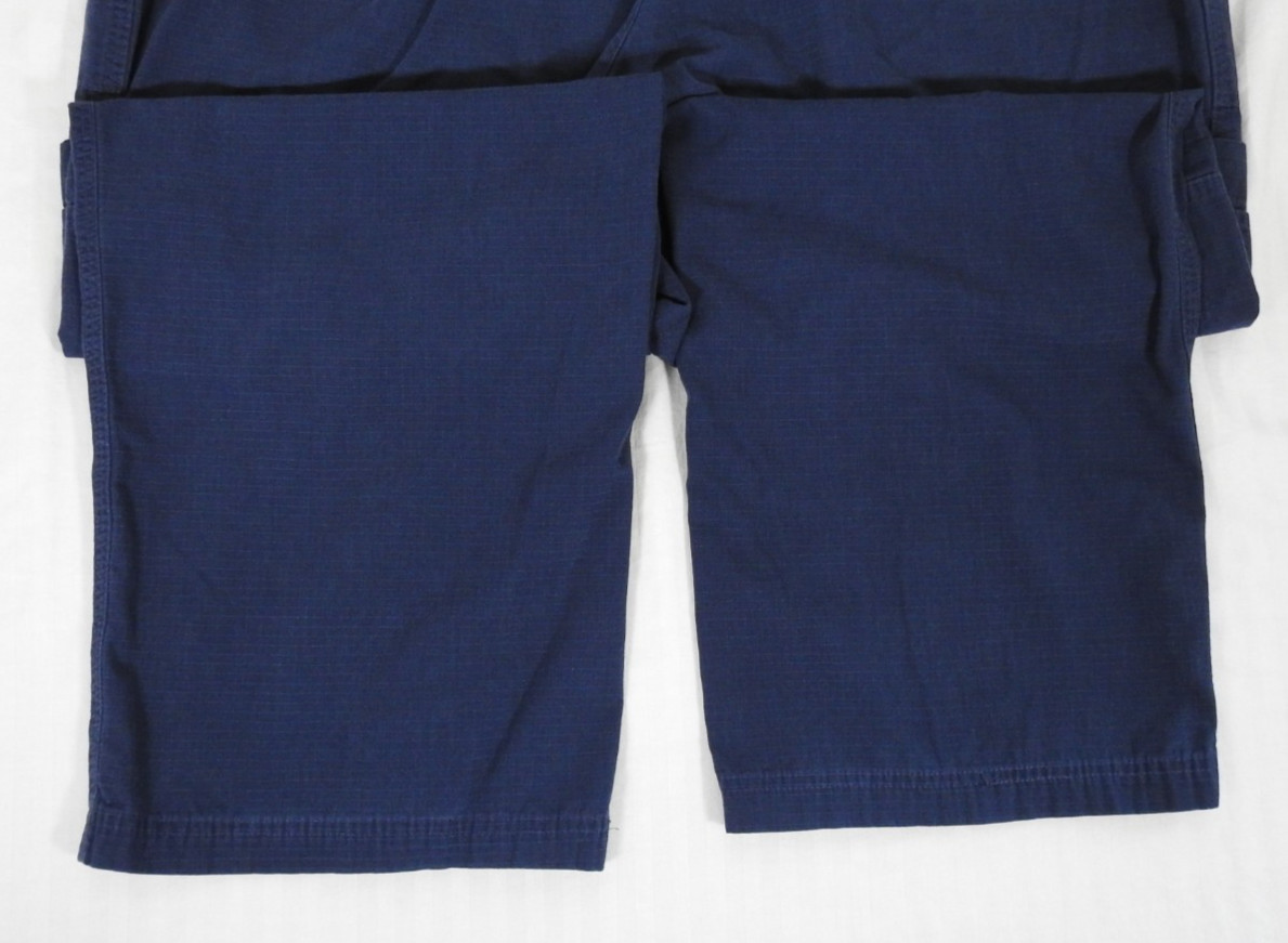Men’s Carhartt Navy Blue Ripstop Canvas Medical Zipper Scrub Pants 2XL SHORT