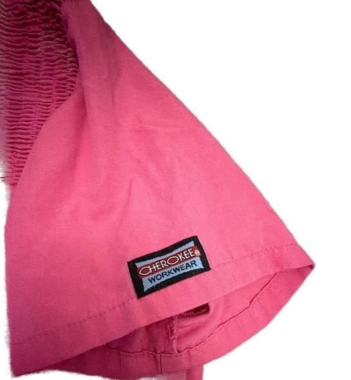 Cherokee Scrubs Pink Short Sleeve Uniform Top
