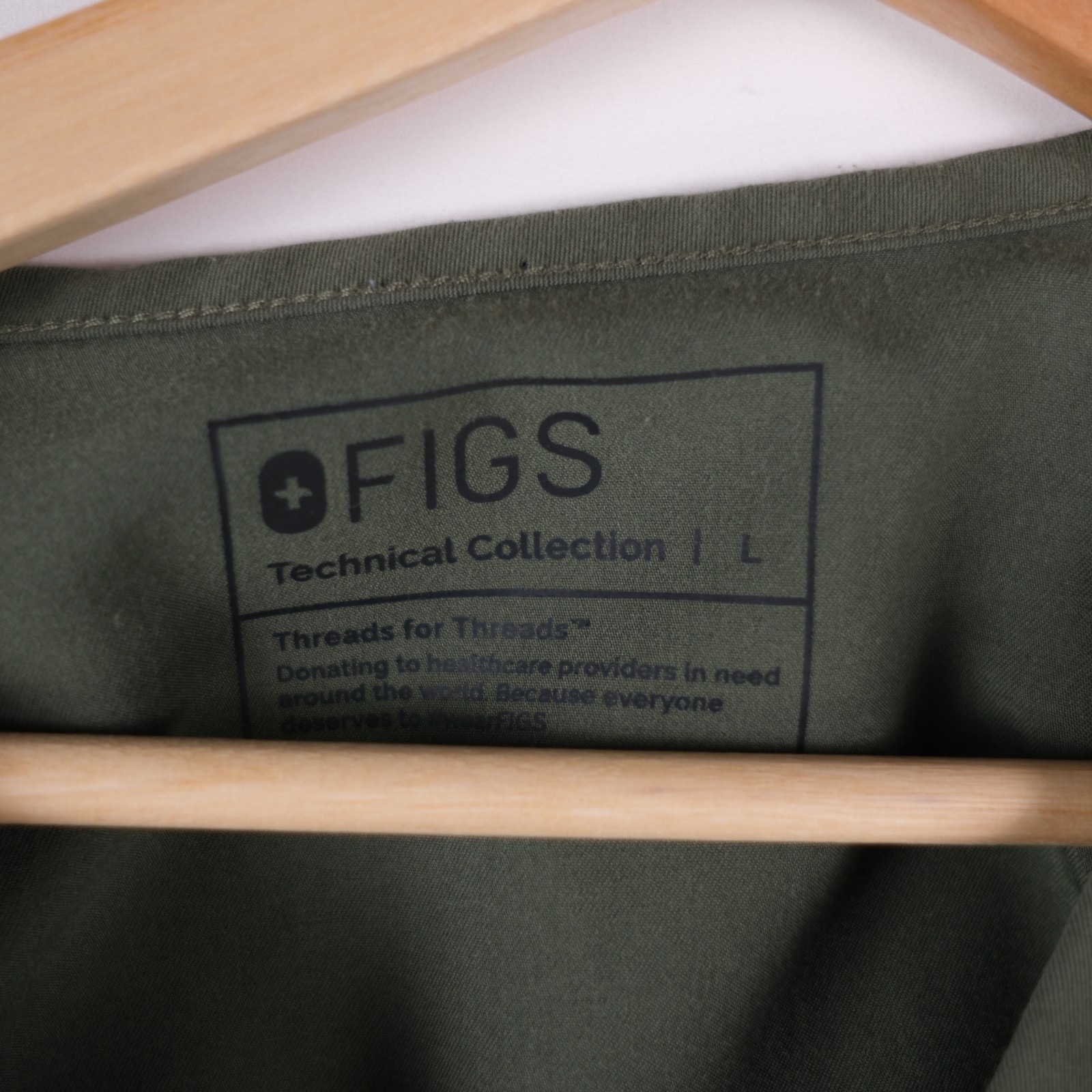 FIGS Chisec Scrub Top Moss Green TM3000 Mens L