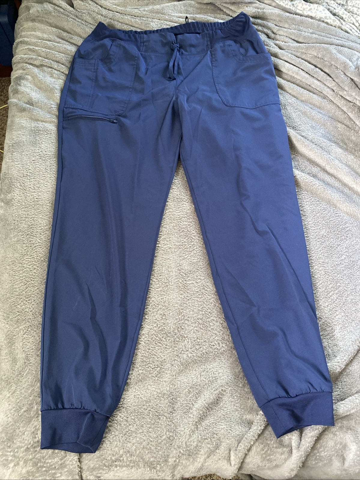 Scrubs Women High Waist Jogger Pant Size Tall XL Tall EUC Navy Blue