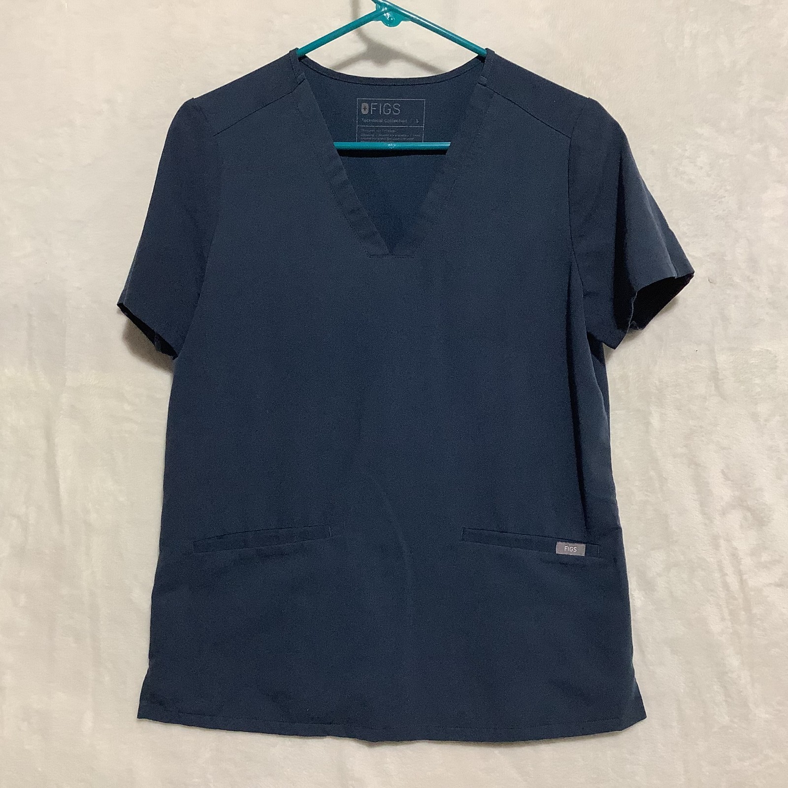 FIGS Casma Scrub Top Dark Harbor Navy Blue Women’s Size S Style FW1100 PO 1738
