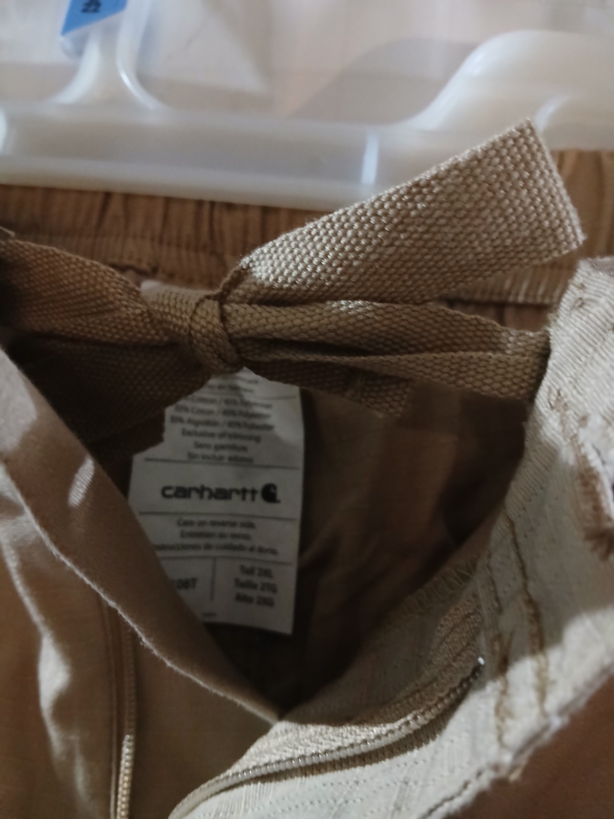 NWT Carhartt Carpenter Style Khakis Pants Unisex Tall 2XL C54108T KHI