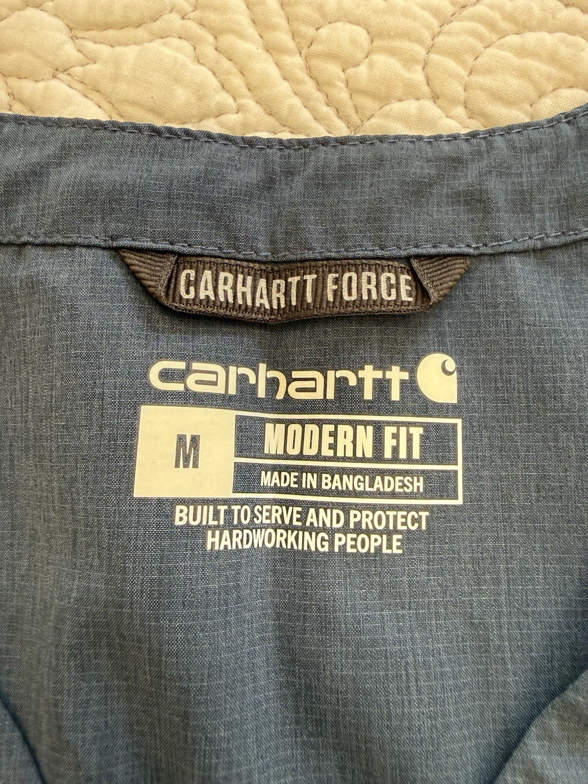 Carhartt Force Women’s Short Sleeves Scrub Top Sz M Navy Blue Lots Of Pockets
