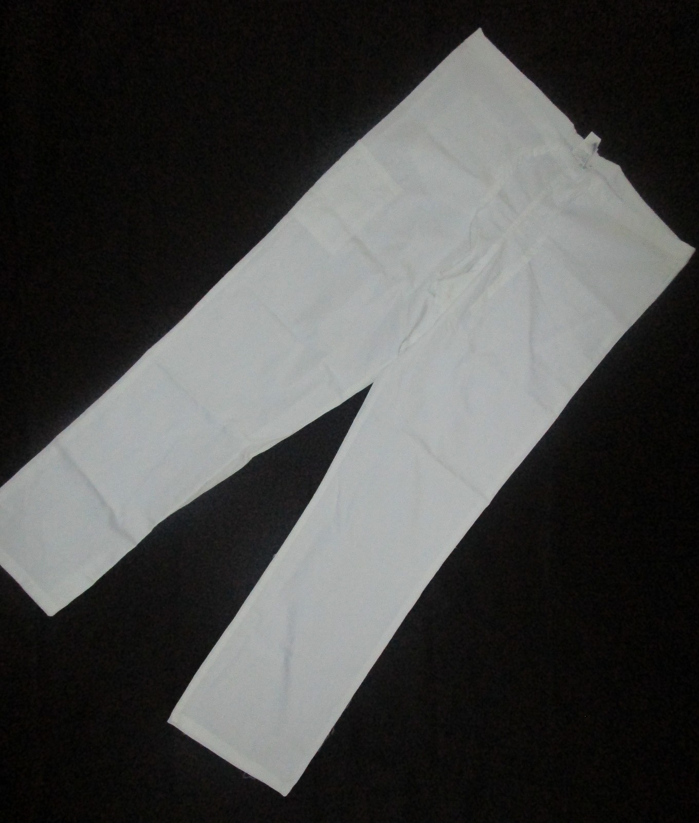 2 to 4 pc ScrubZone Landau Unisex Drawstring Scrub Pant 85221 White Sz S to 2X