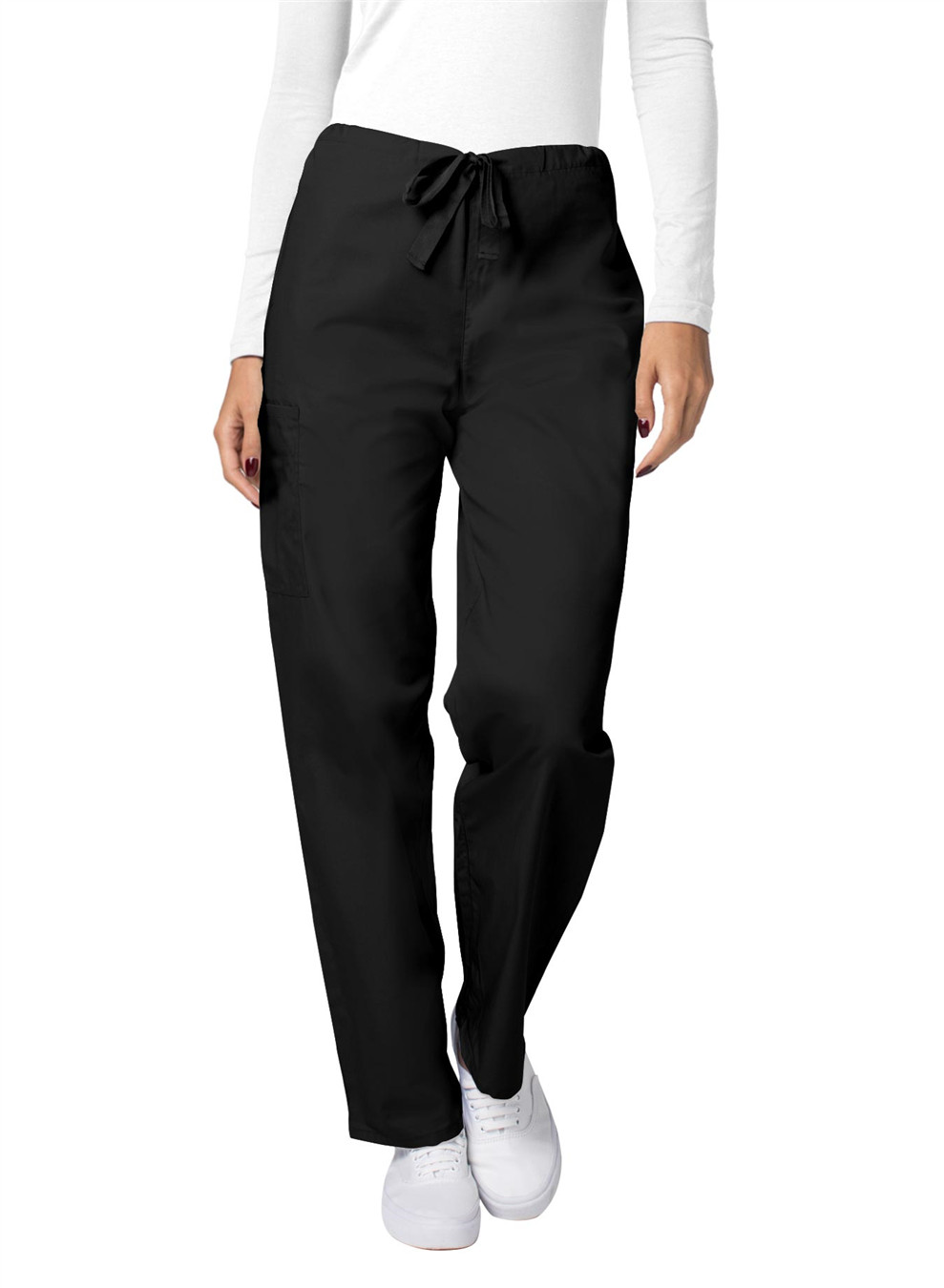 Adar Universal Mens Natural-Rise Drawstring Tapered Leg Pants or Trousers
