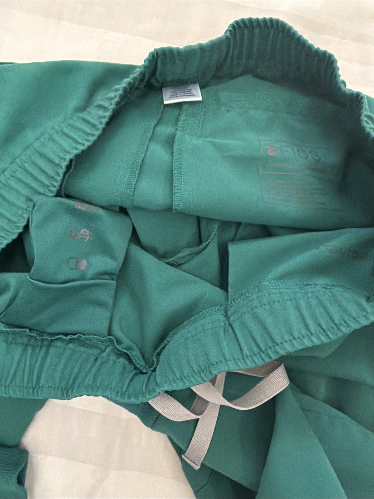 FIGS Zamora Womens Green Poly/Spandex Scrub Jogger Pants M –