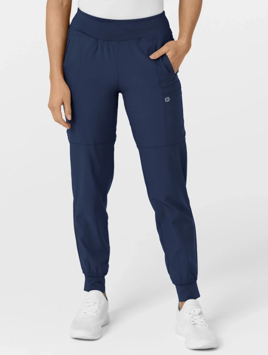 WONDERWINK W123 Comfort Cargo Jogger Women’s Scrub Pants -XXS PETITE- Navy blue