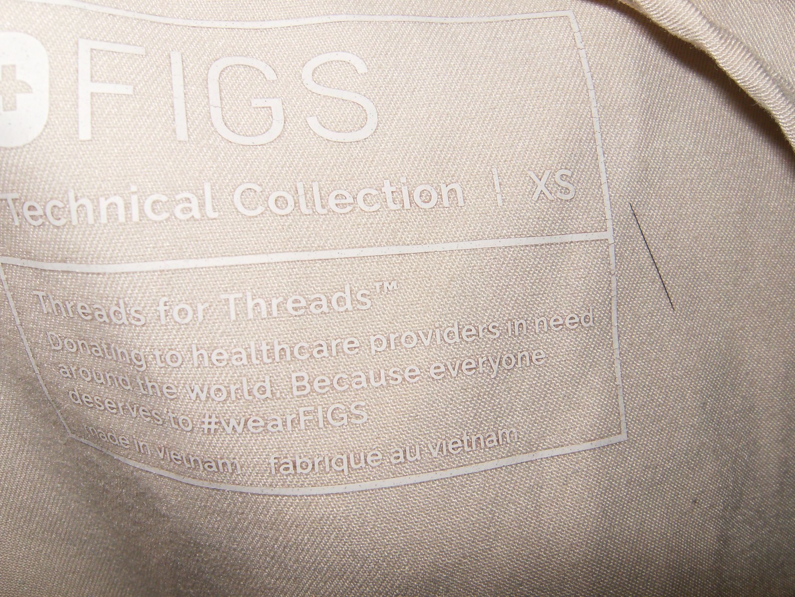 FIGS Scrub Top Womens XS Technical Collection Scrubs FW1000 V Neck