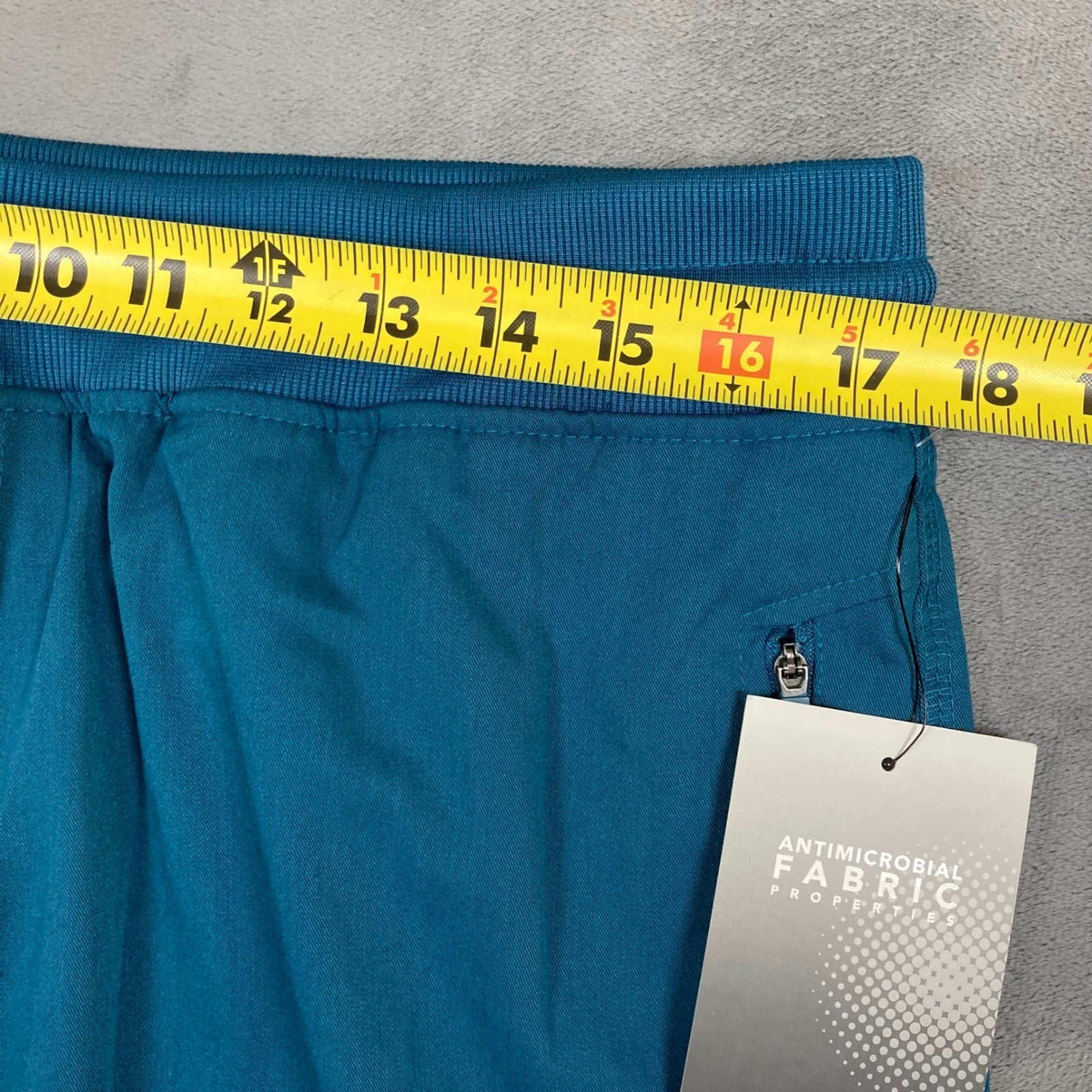 Greys Anatomy by Barco Mens Bahama Blue Spandex Stretch Jogger Scrub Pants Large