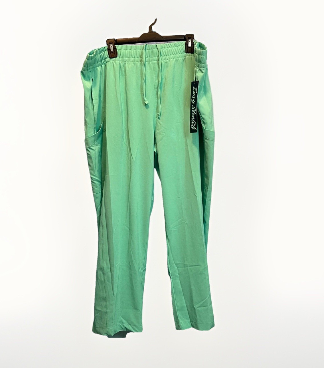 Women’s Plus 3X Petite Easy Stretch Nala 5 pocket Scrub pants Jade Mint NWT