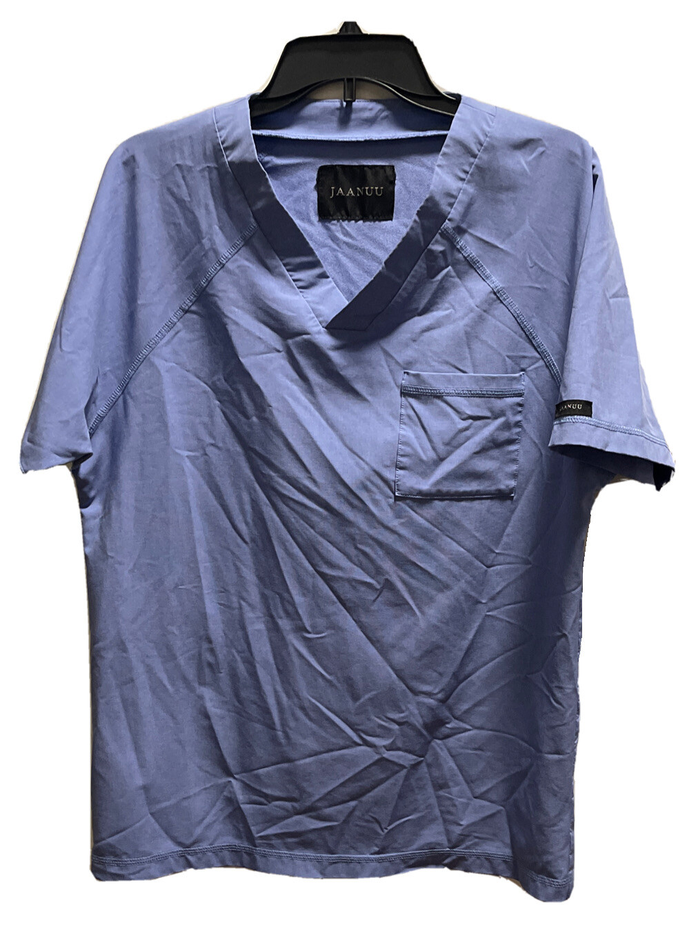 Jaanuu scrubs women medium v neck short sleeve light purple/perwinkle
