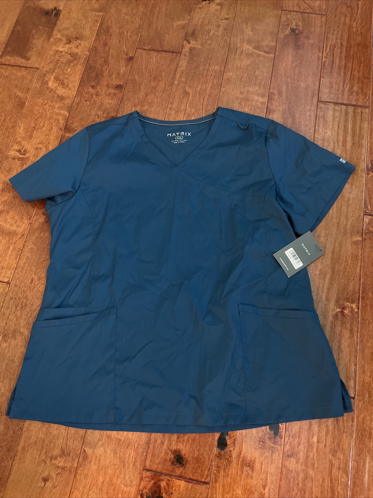 Matrix by Maevn Scrub Top Women’s 2XL Deep Blue Medical Uniform
